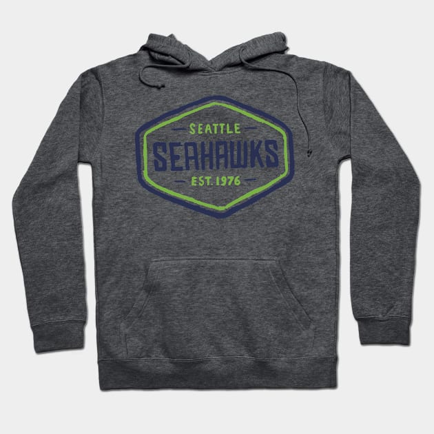 Seattle Seahaaaawks 15 Hoodie by Very Simple Graph